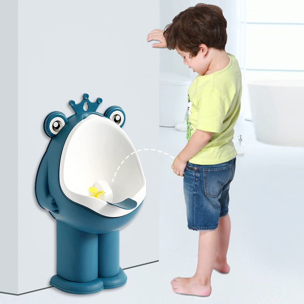 Chussaanj DEEP Blue urinal with accessories for quick setup.