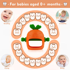 Chuya teether features easy-grip cross bar for hands-on exploration.