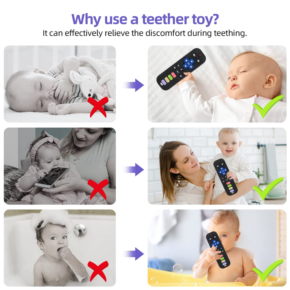 Chuya silicone teether texture closeup highlights soft, chew-friendly surface.