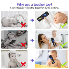 Chuya silicone teether texture closeup highlights soft, chew-friendly surface.