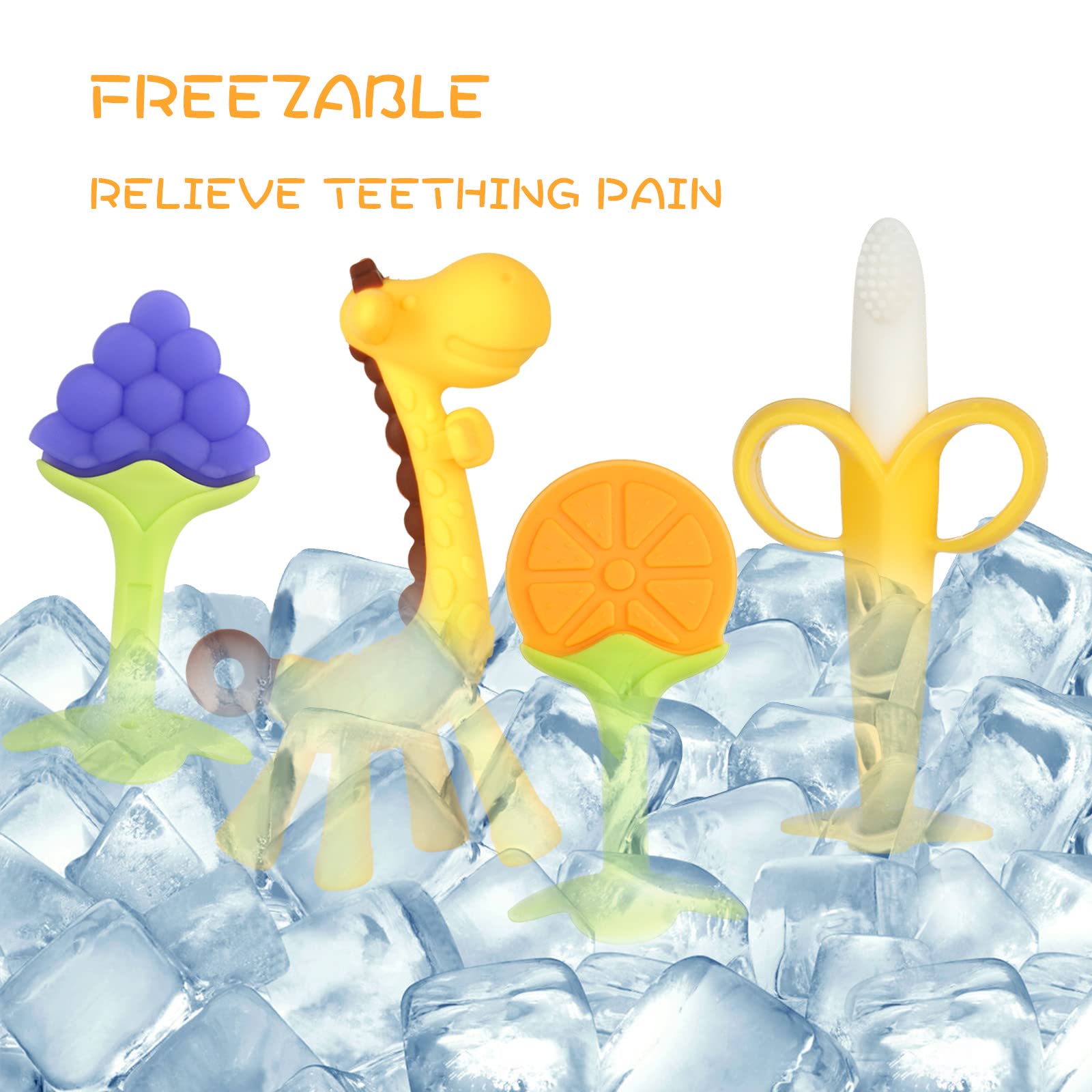 Chuya teether helps develop grip and hand-eye coordination