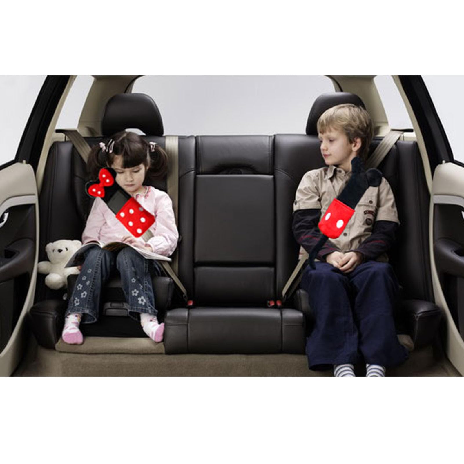 CHYDST seat belt pad with easy-install magic tape stays secure