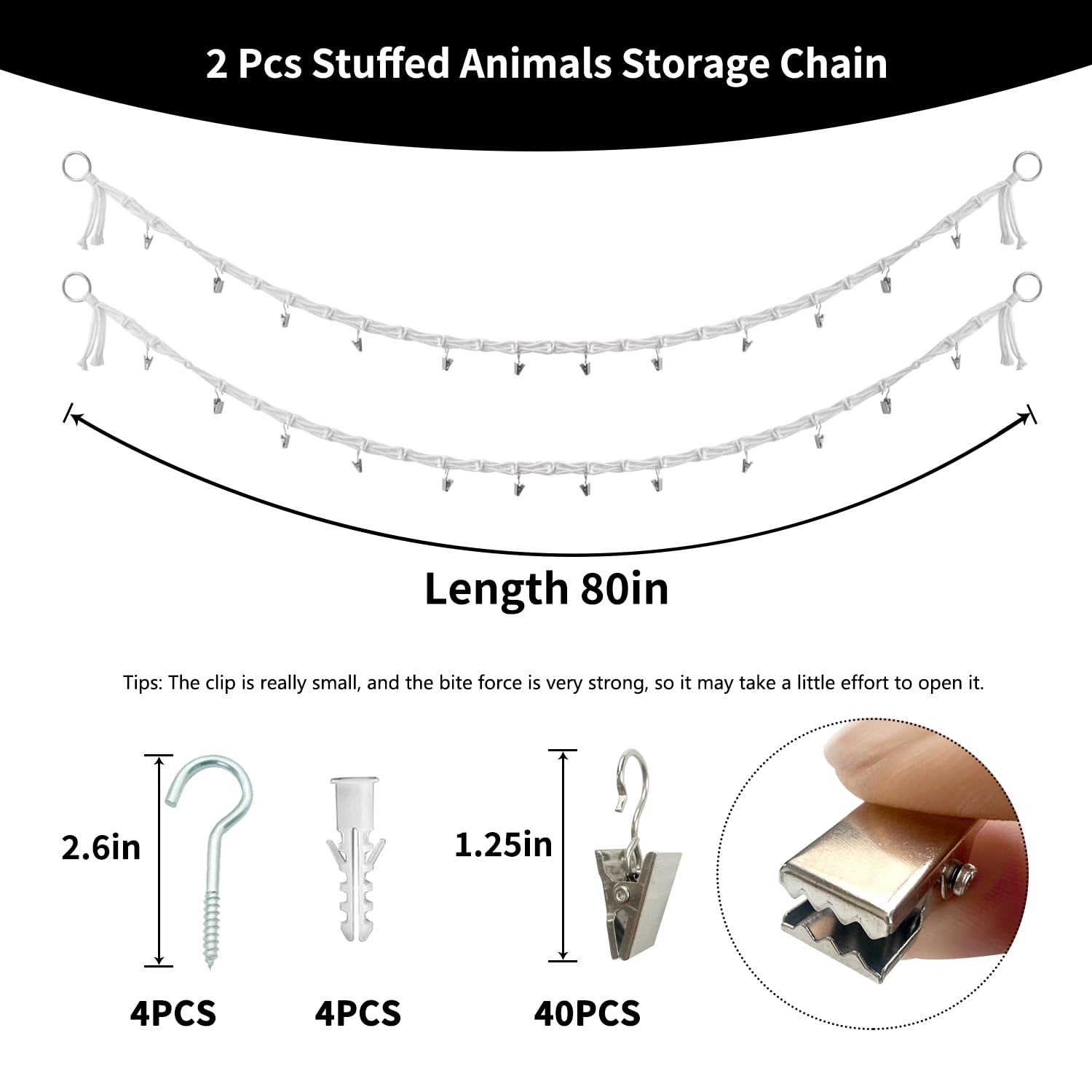 CHYODECOR multi-use hanging chain mounted on wall for space-saving storage