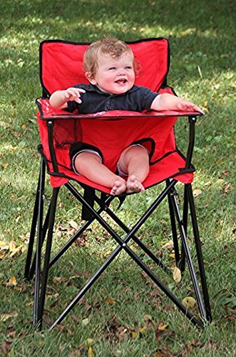 ciao! baby five-point safety harness keeps child secure during meals.