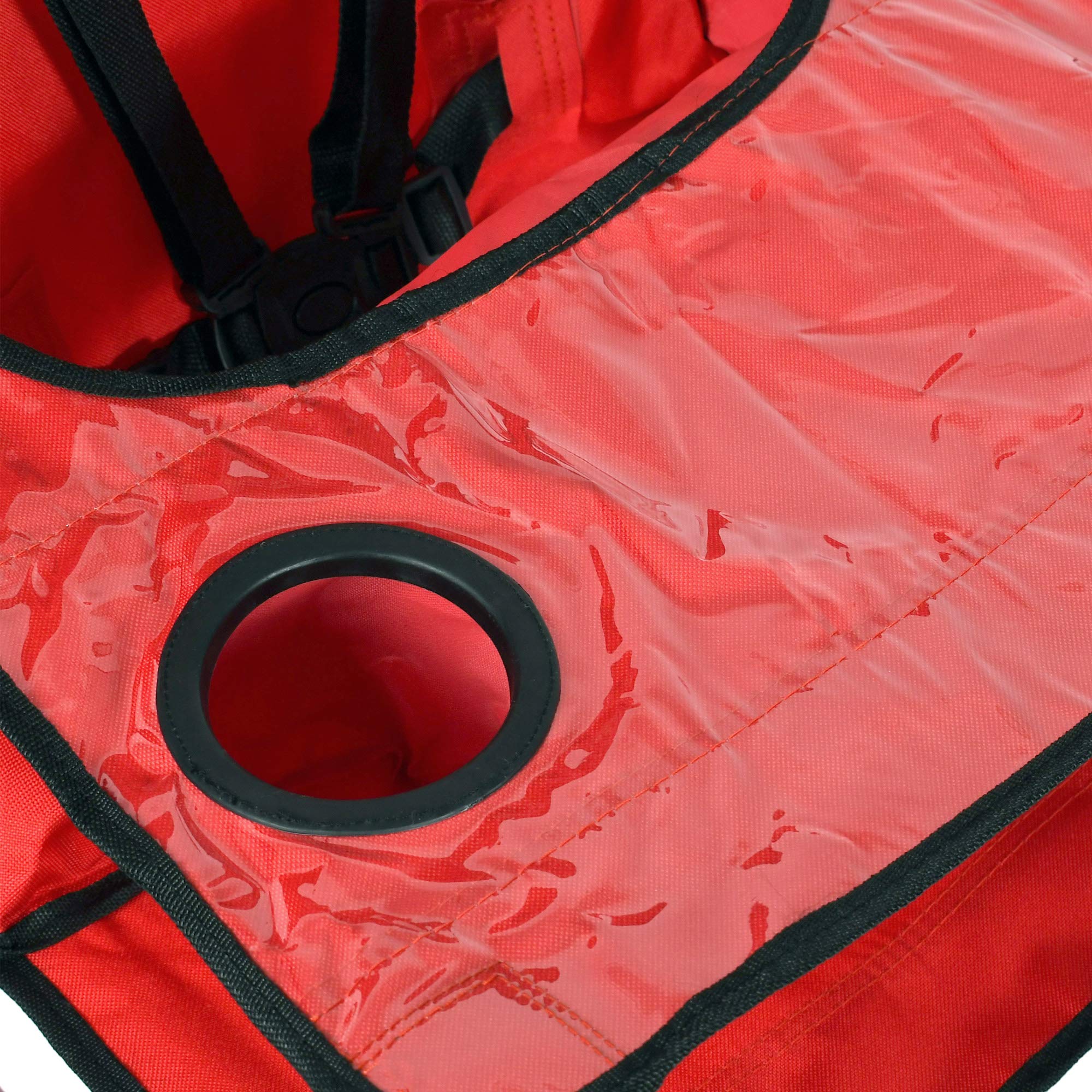 ciao! baby high chair tray wipes clean after meals.