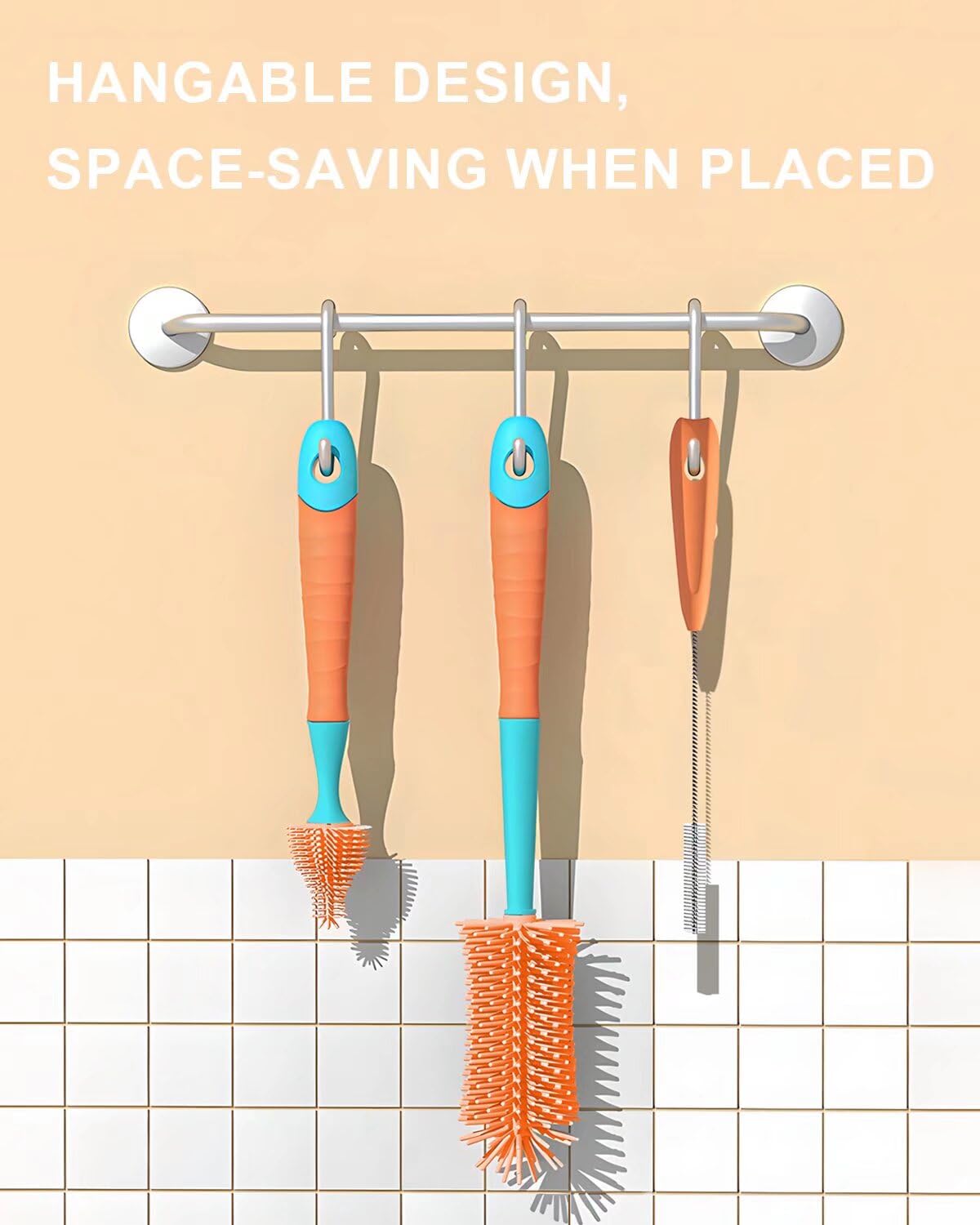 Cicike dense bristles and 360° seamless interface deliver rich foam for deep cleaning