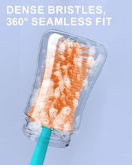 Cicike straw brush provides 360° access for complete straw cleaning