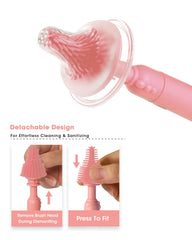 Cicike 360 design ensures snug contact with bottle contours for residue-free cleansing.