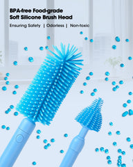 Cicike travel-baby-cleaning-kit removable-head highlights easy scrubbing and quick maintenance