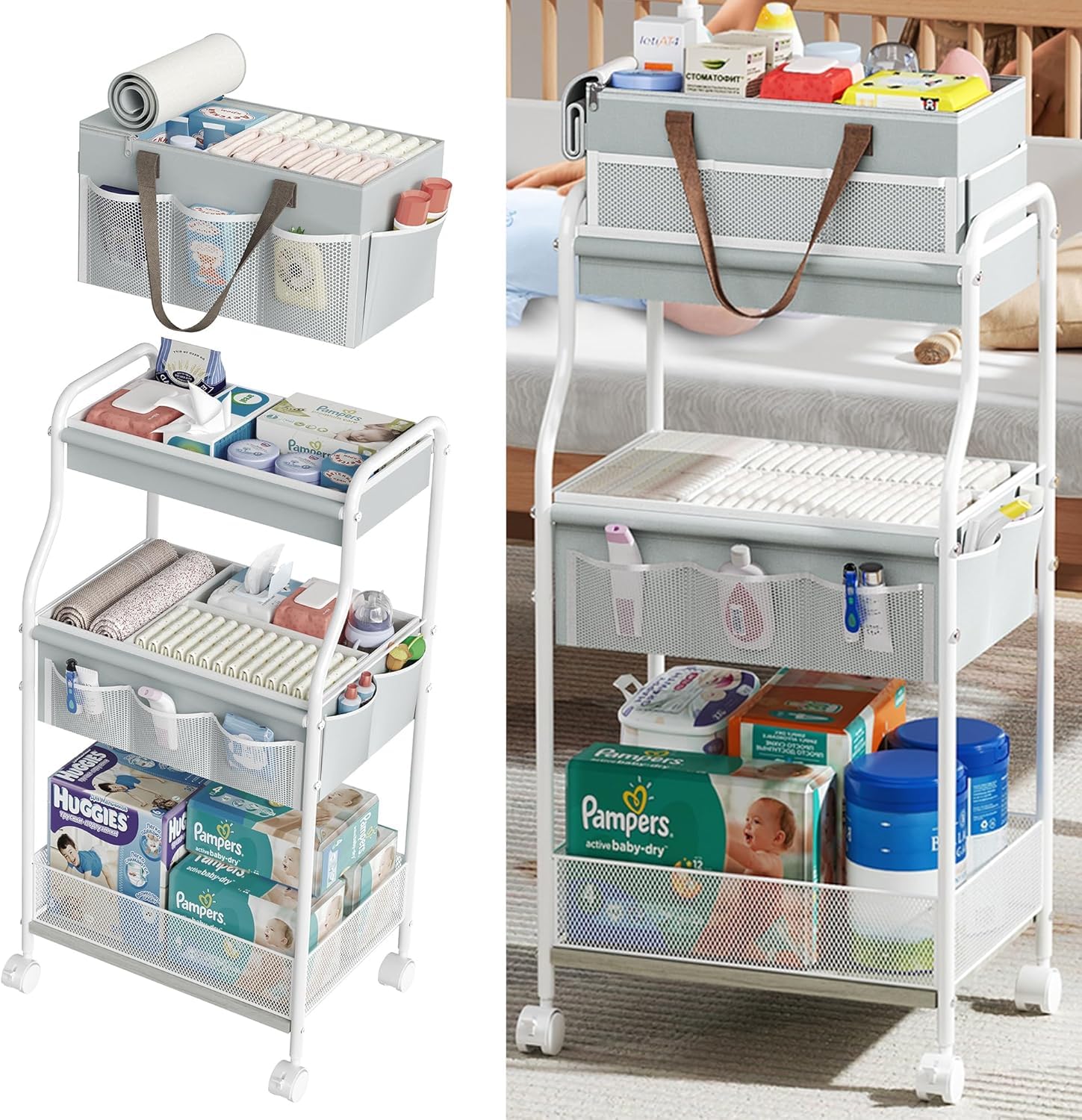 Cidaziya 12-pocket design keeps small items sorted and easy to grab.