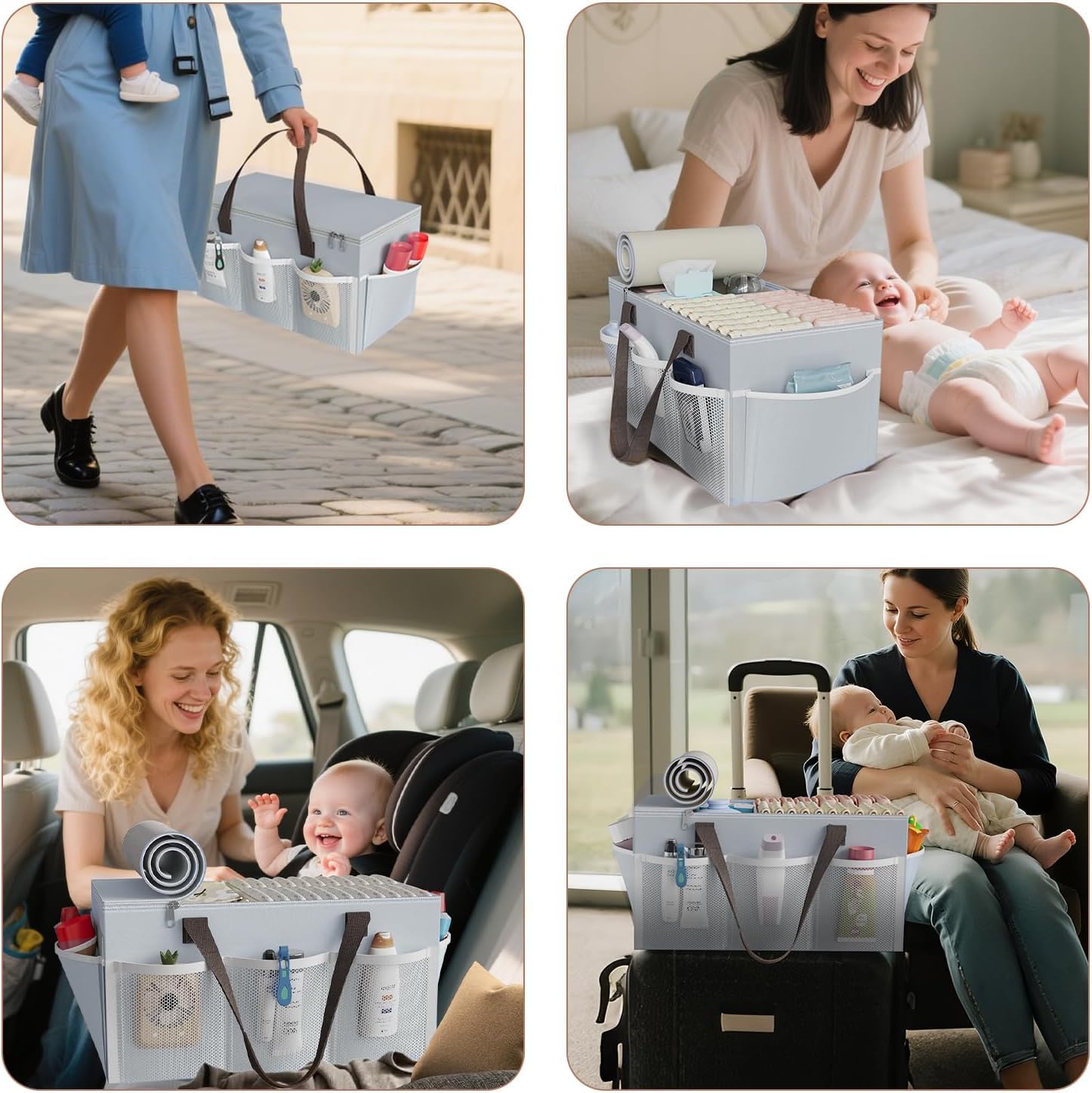 Cidaziya versatile utility cart suitable for nursery and other spaces.