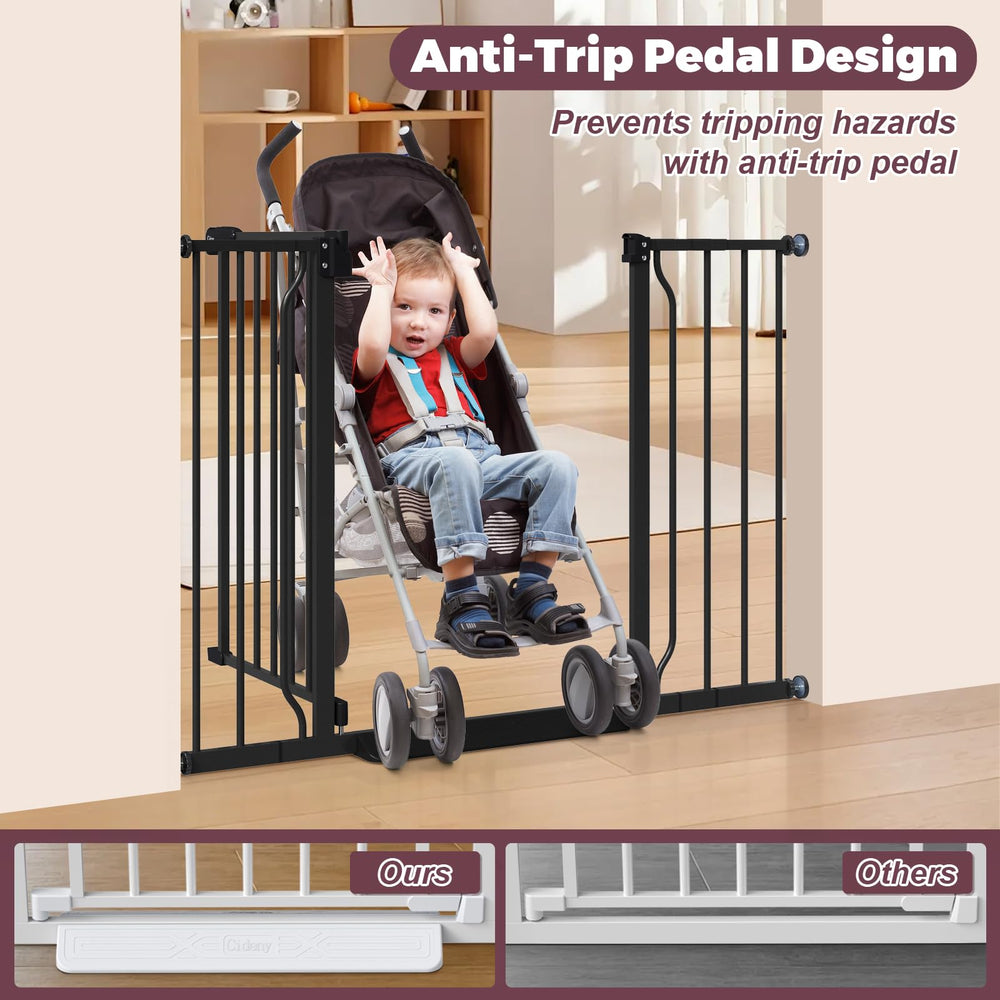 Cideny 29-45 gate with anti-stumble pedal enabling easy stroller passage