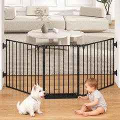Cideny 78-inch gate panels assembled for extra-wide openings with reliable safety in busy hallways.