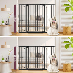 Cideny adjustable 29-45inch gate fits wide doorways and stairs for versatile setup