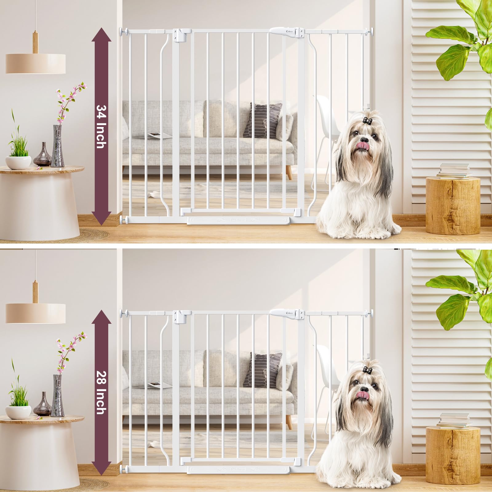 Cideny adjustable width 29-45 inches fits wide doorways