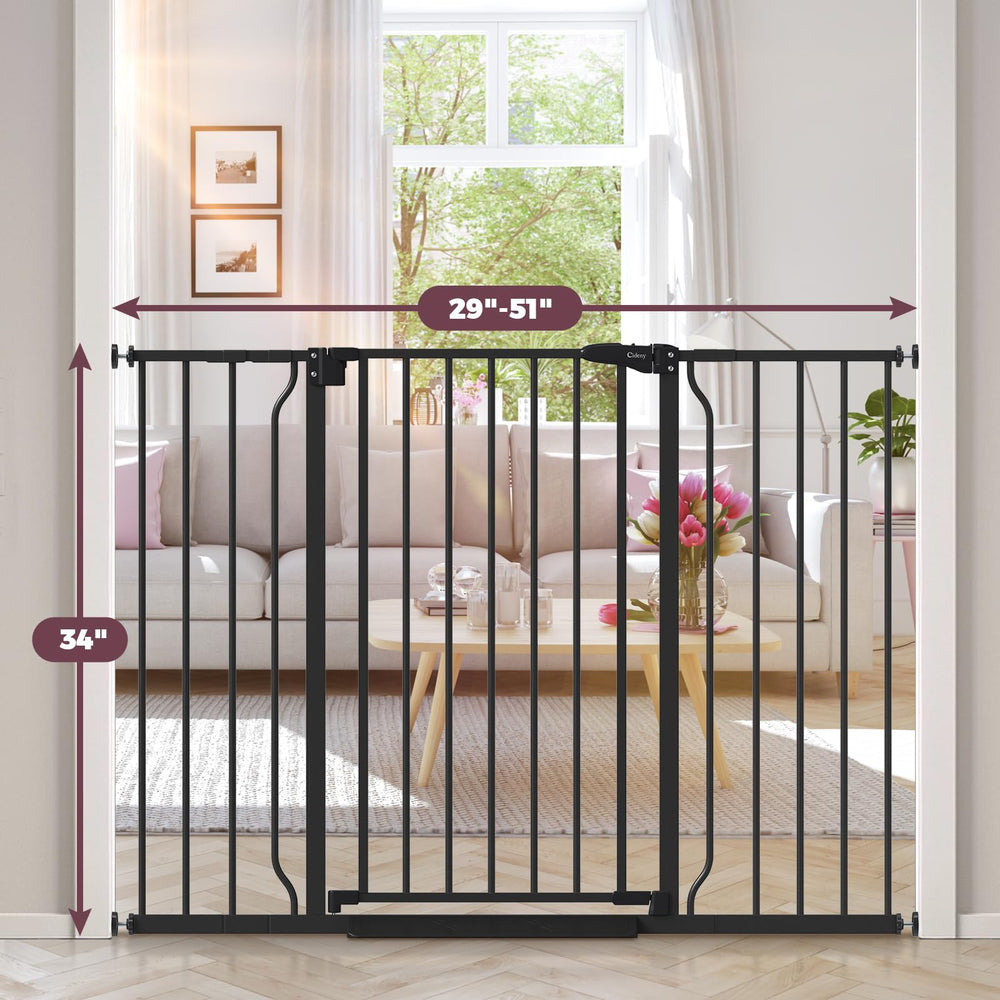 Cideny auto-close gate demonstrates hands free safety with quick self closing action