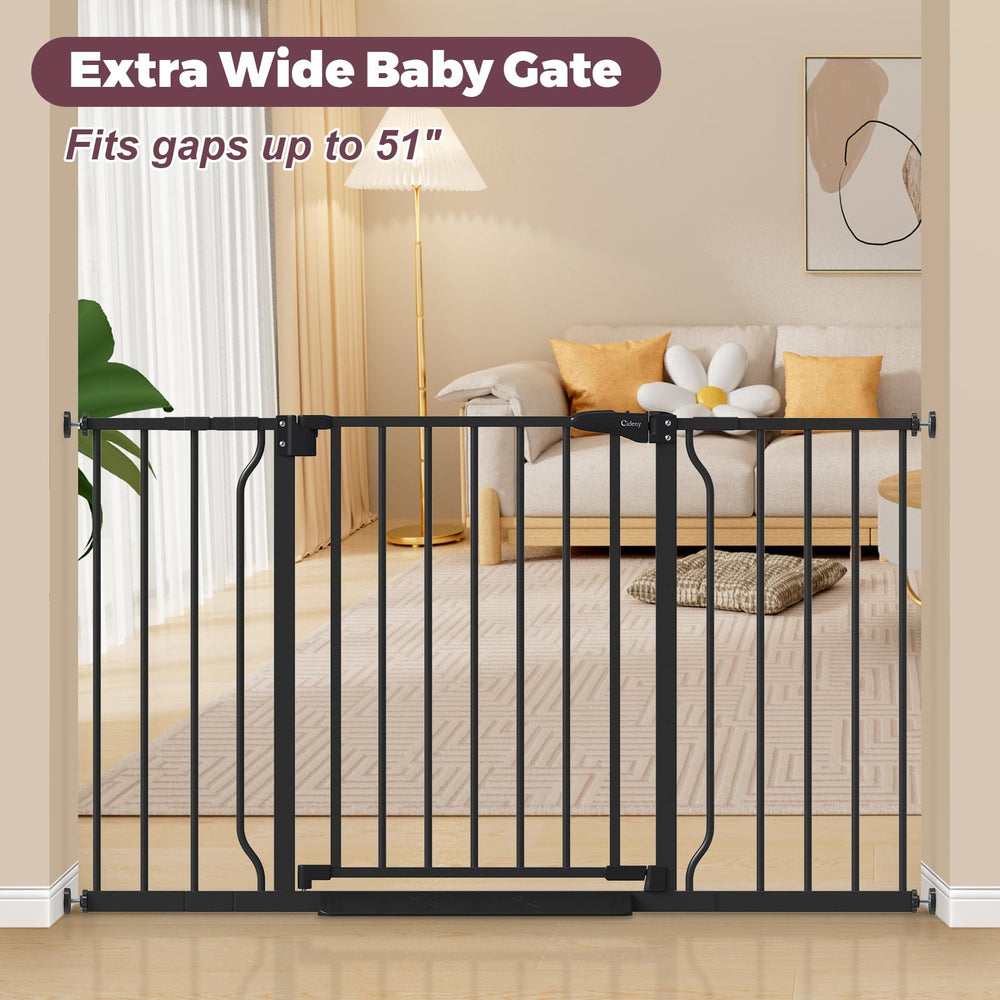Cideny auto-close gate closes automatically for hands-free safety after entry.