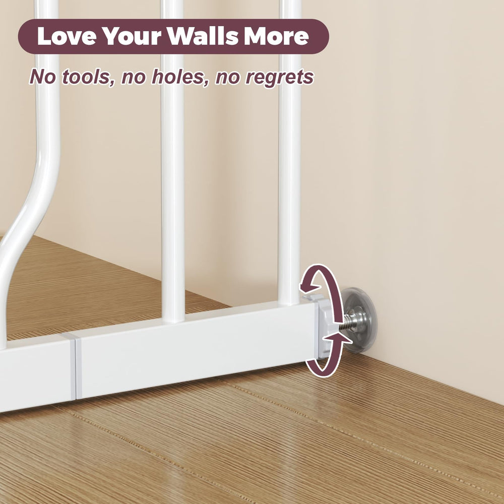 Cideny adjustable-width 29-40 inches fits many doorways and stairs.