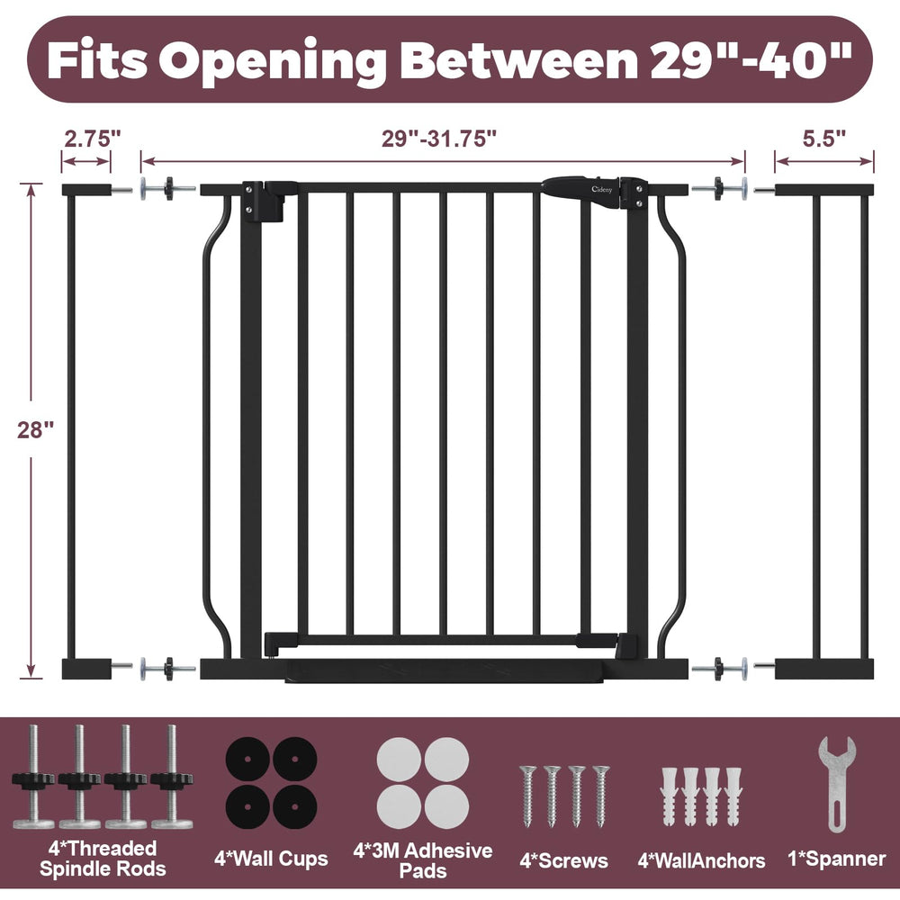 Cideny gate with anti-trip design supports smooth family transitions