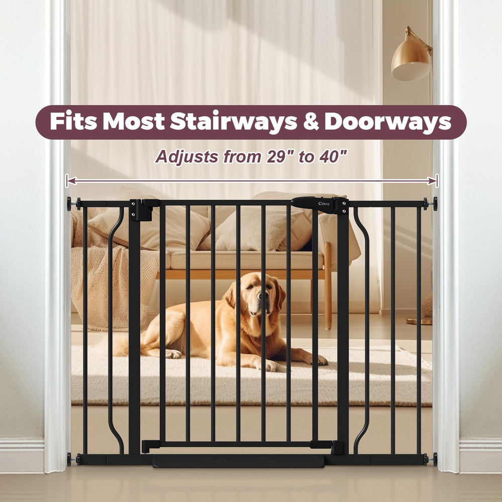 Cideny indoor gate fits doors and stairs, protecting children and pets
