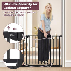 Cideny indoor gate demonstrates tool-free installation for renters