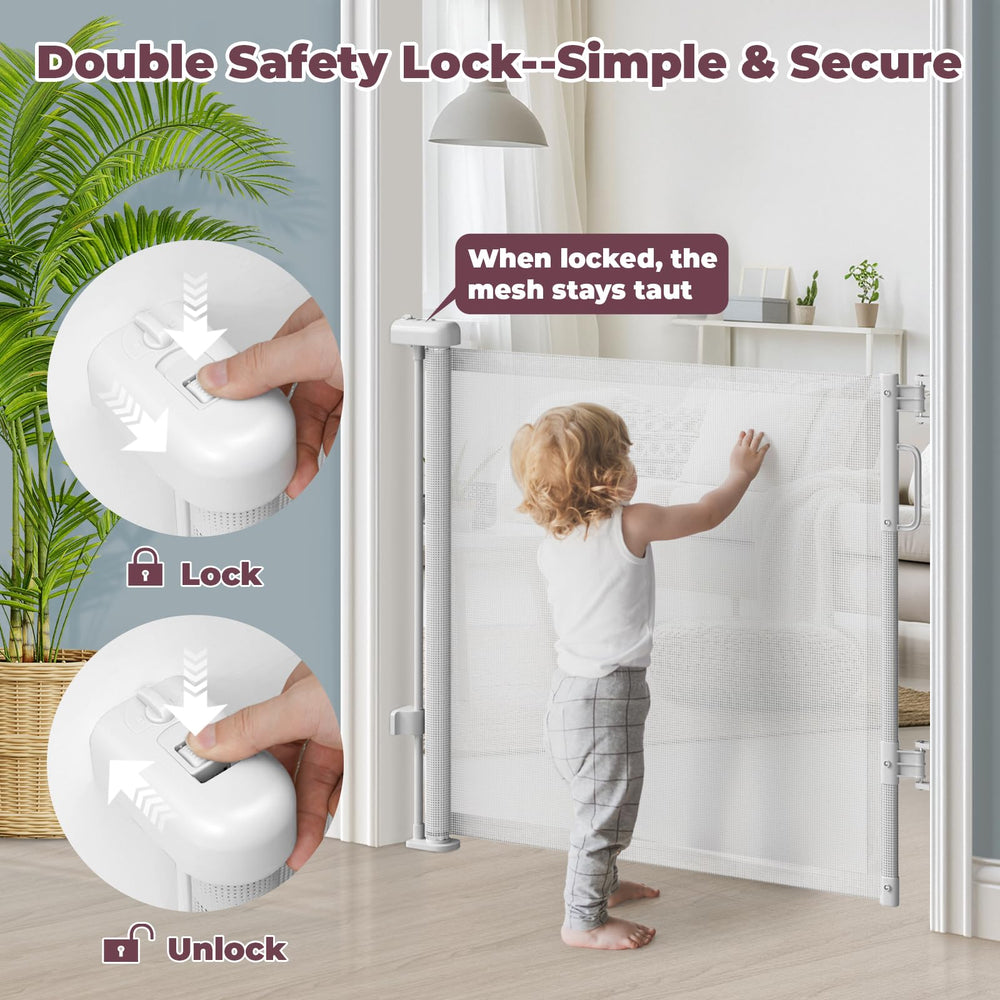 Cideny one-hand safety lock enables easy access while carrying a child