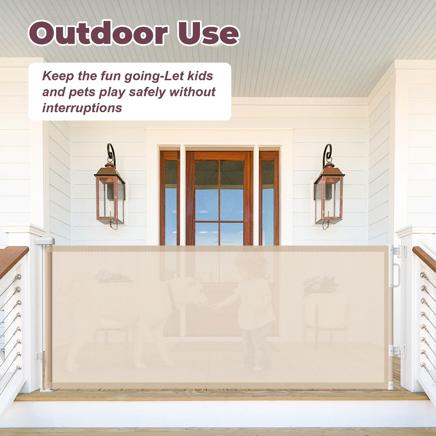 Cideny outdoor deck use shows versatile safety in indoor-outdoor spaces.