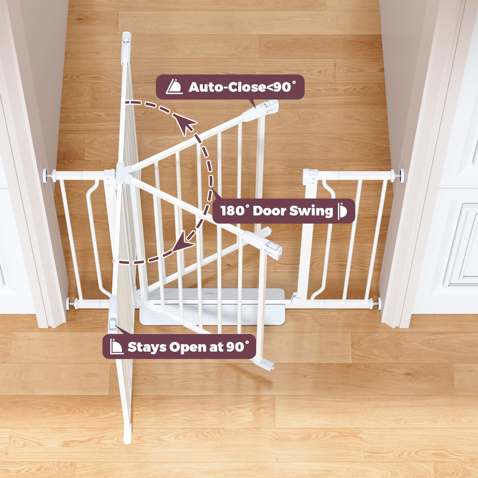 Cideny tool-free installation protects walls and enables quick renter-friendly setup.