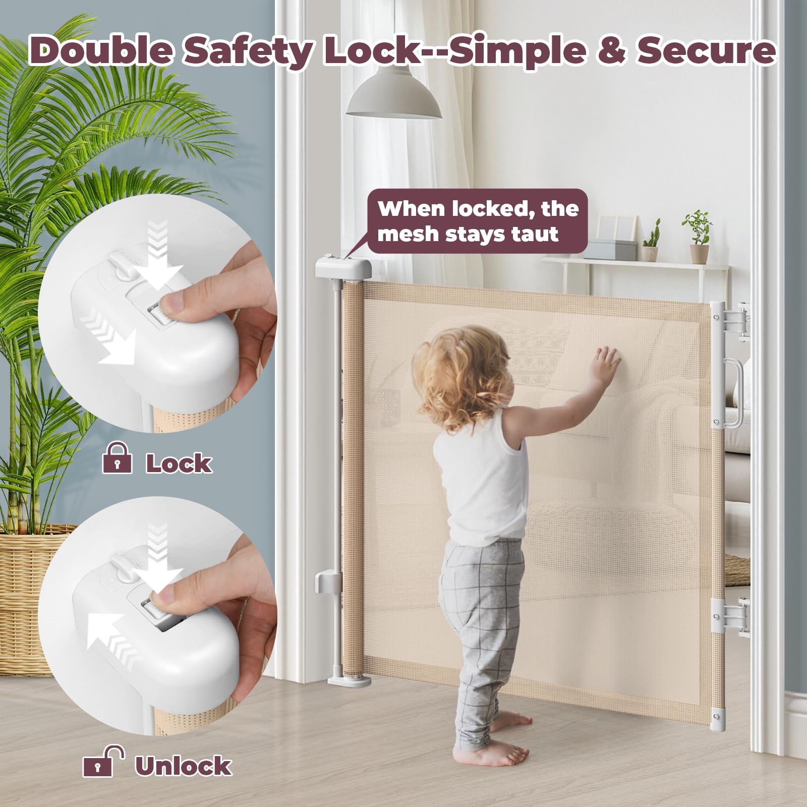 Cideny trip-free design keeps the base clear for toddlers learning to walk.