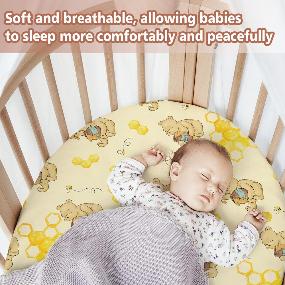 cidobi Winnie bassinet sheet soft texture ideal for peaceful baby bedtime routine