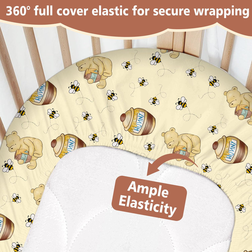 Cidobi Winnie bassinet sheet various shapes fit demonstrates versatile compatibility for cradles.
