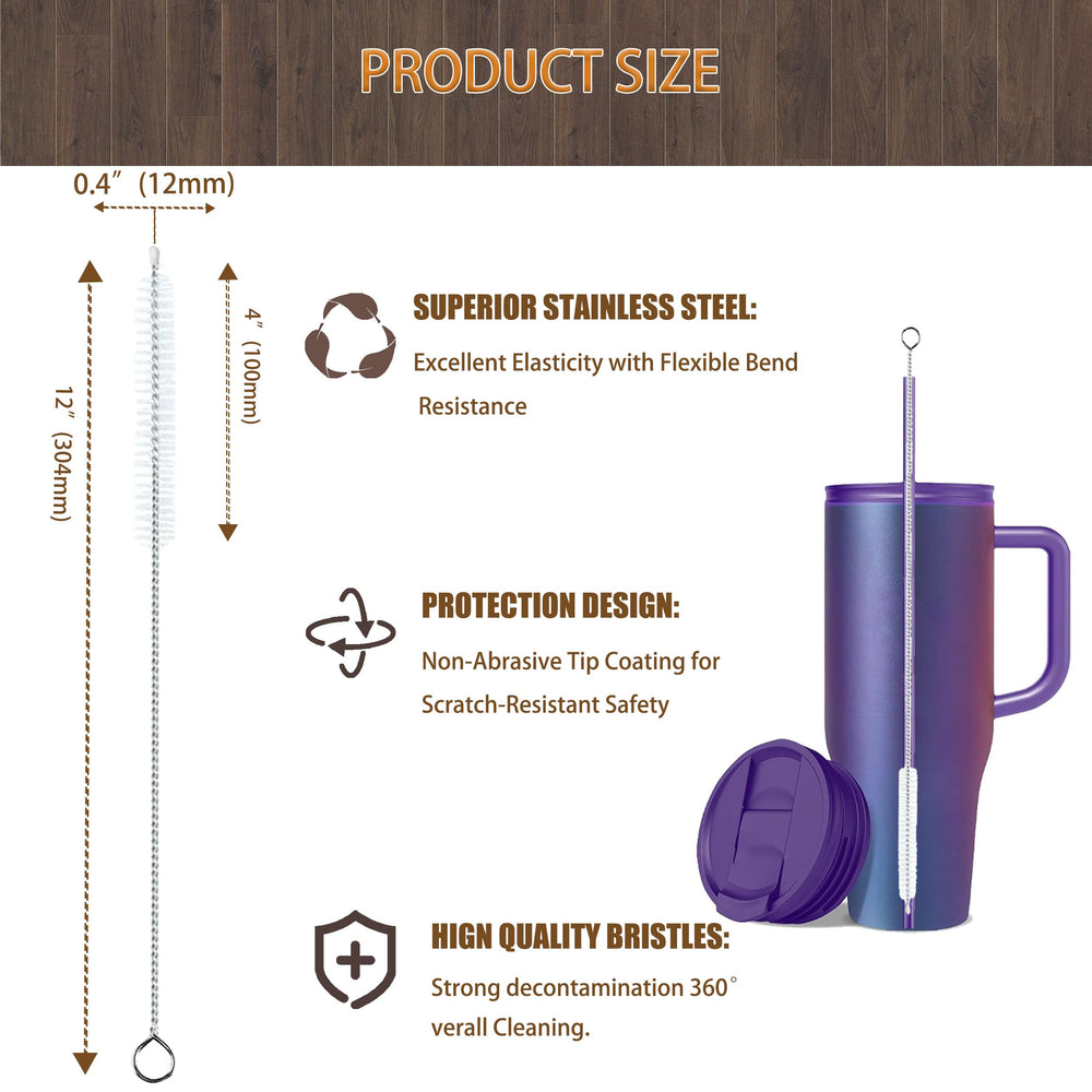 CIDYAUST stainless steel handle with 304-grade core ensures durable, long-lasting cleaning sessions