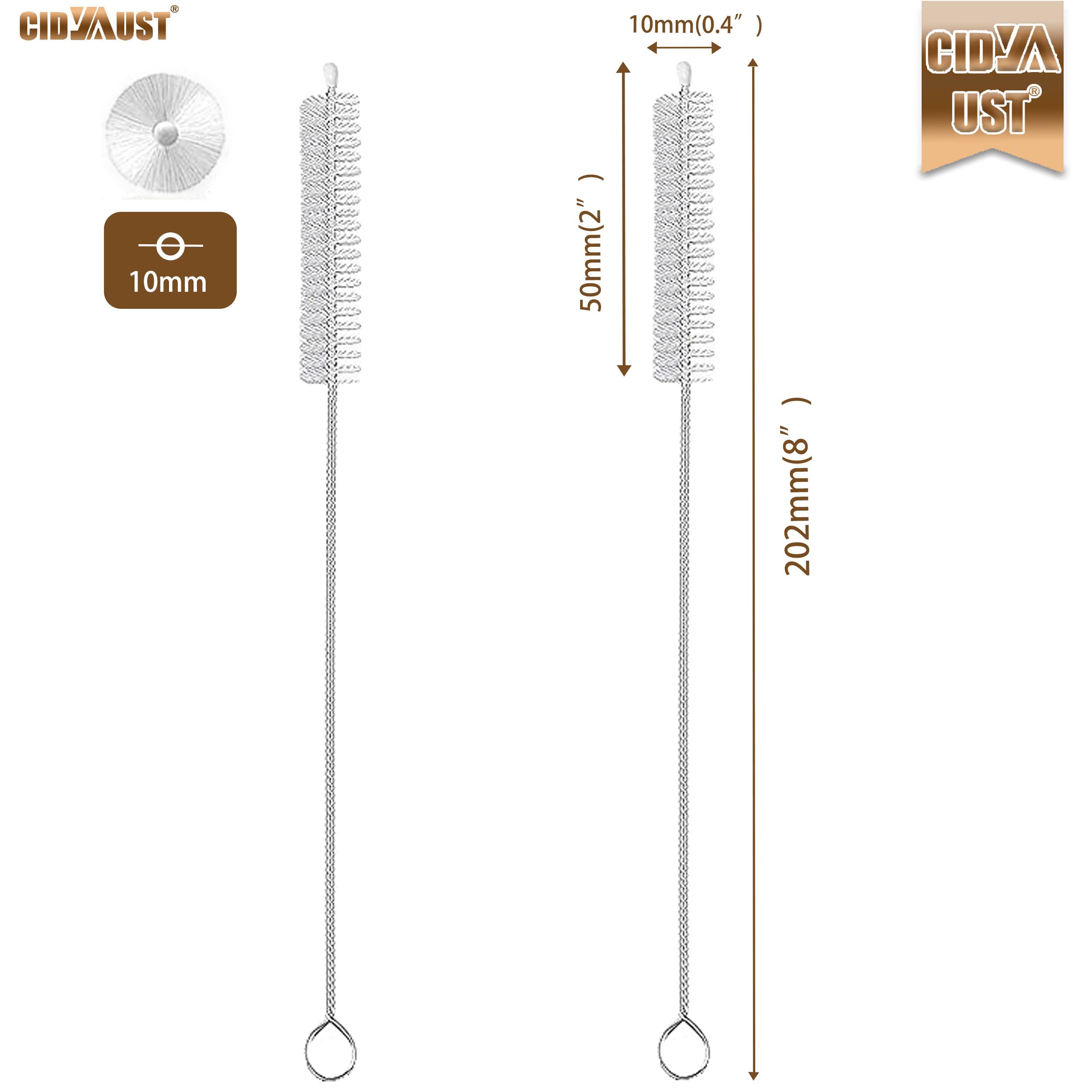 CIDYAUST silicone tip straw cleaner for scratch-free care of delicate straws