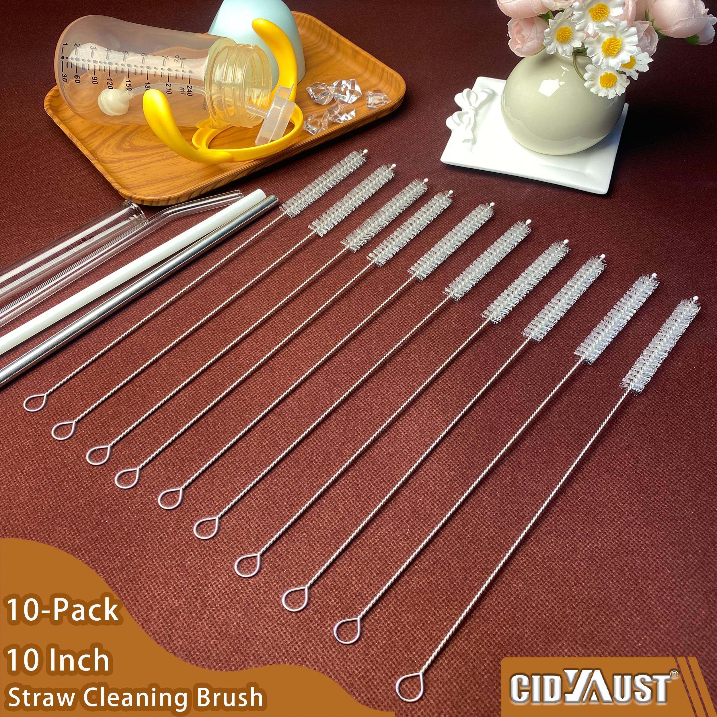 CIDYAUST storage ring keeps the brush dry and ready on a hook