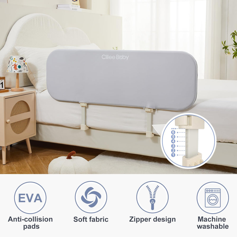 Ciilee Baby Bed Rail crash-protective foam cushions edges for safety