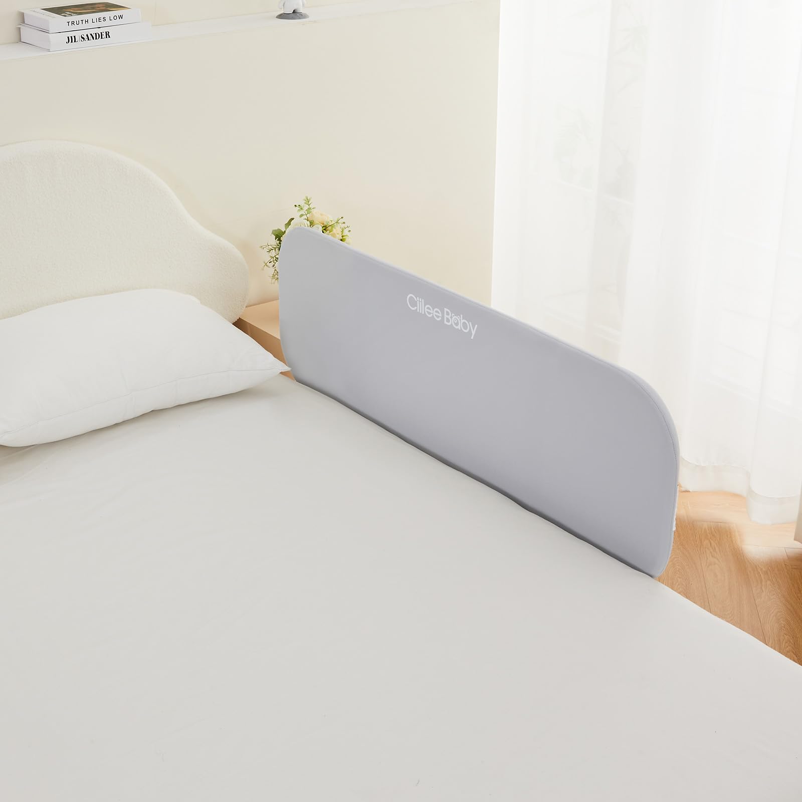 Ciilee Baby Bed Rail easy installation with base and straps