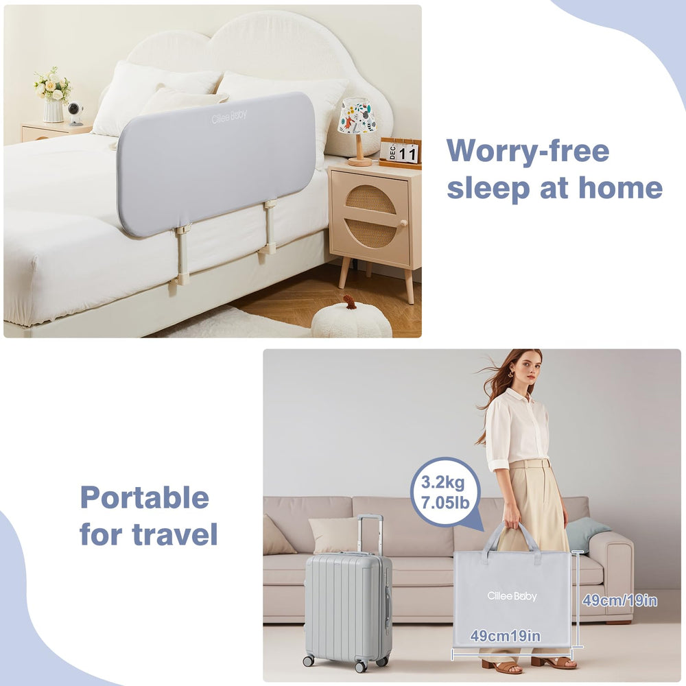 Ciilee Baby Bed Rail mesh ventilation shown for visibility and airflow