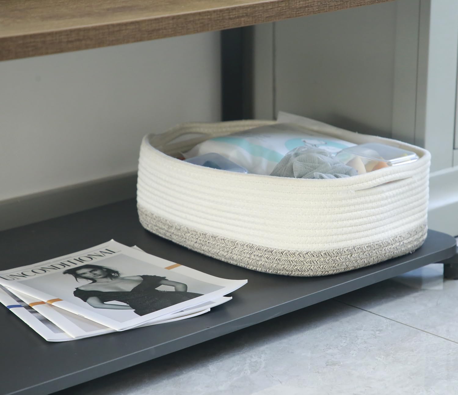 CIKI HOME gift-ready basket adds style to gifting and organization.
