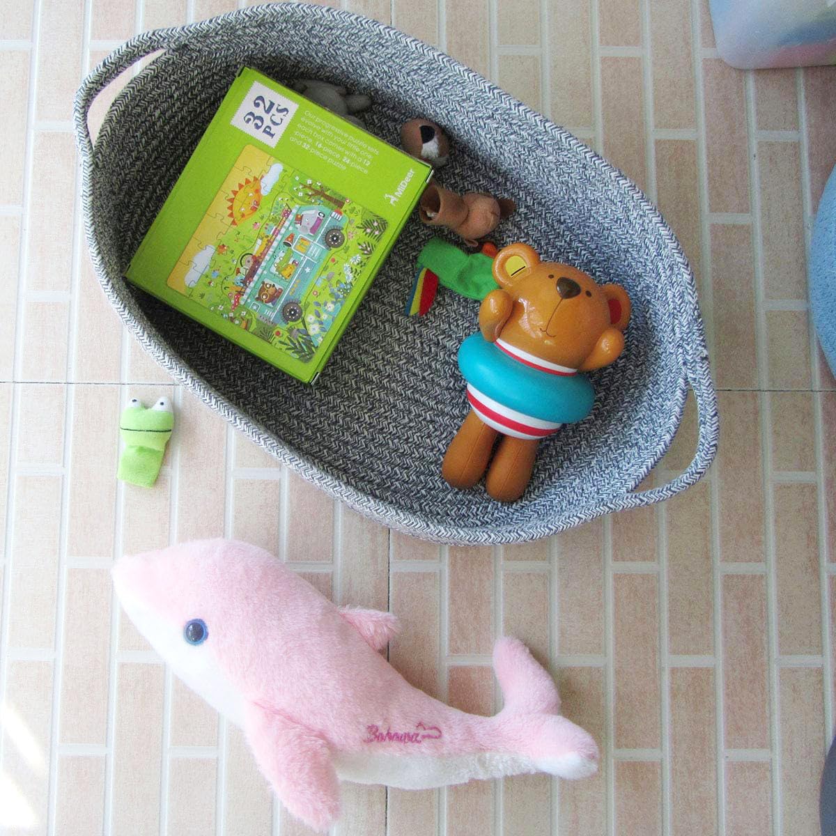 CIKI HOME nursery bin ready for baby items and soft textiles
