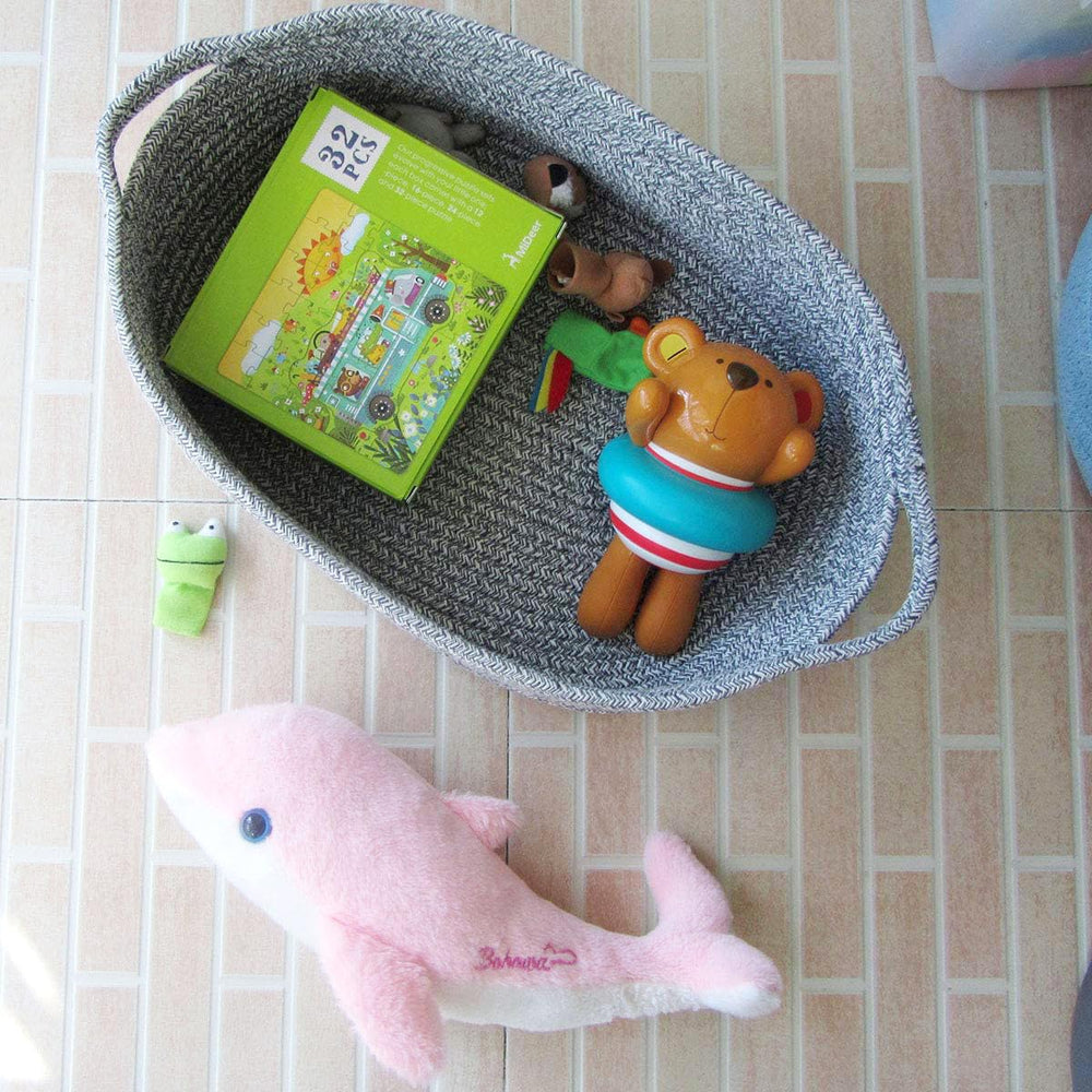 CIKI HOME nursery bin ready for baby items and soft textiles
