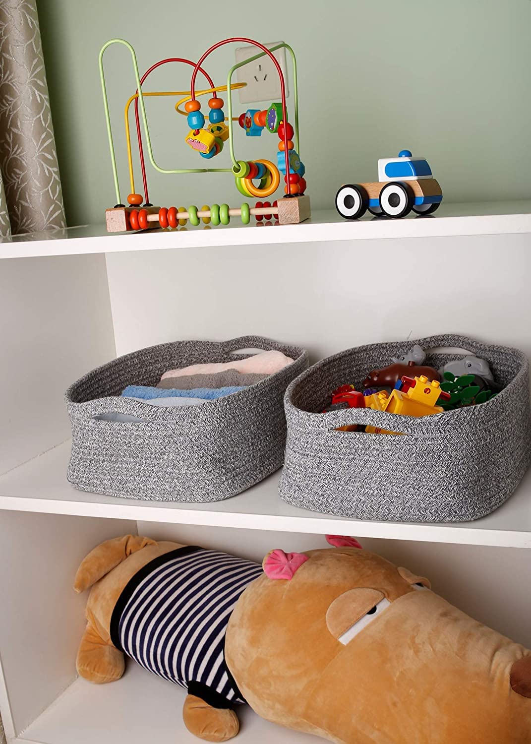 CIKI HOME basket showing tight stitching for durability