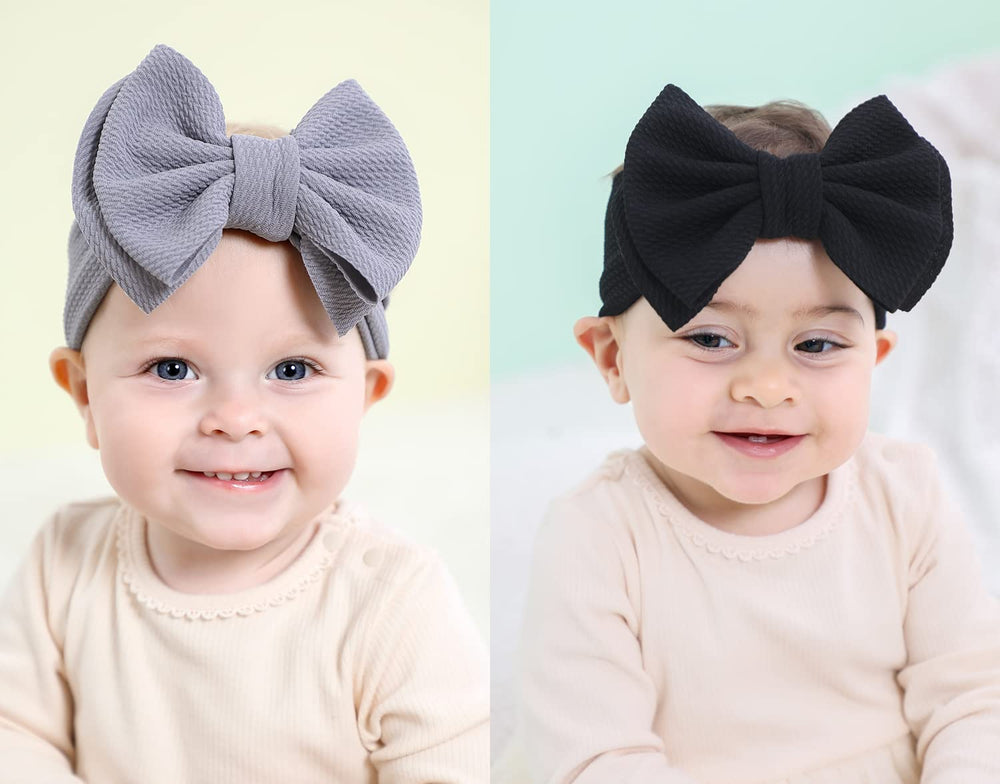 Cinaci 12-pack purple knot-bow headband for stylish toddlers and babies