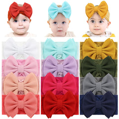 Cinaci 12-pack headbands flatlay shows 12 colors for easy outfit matching.