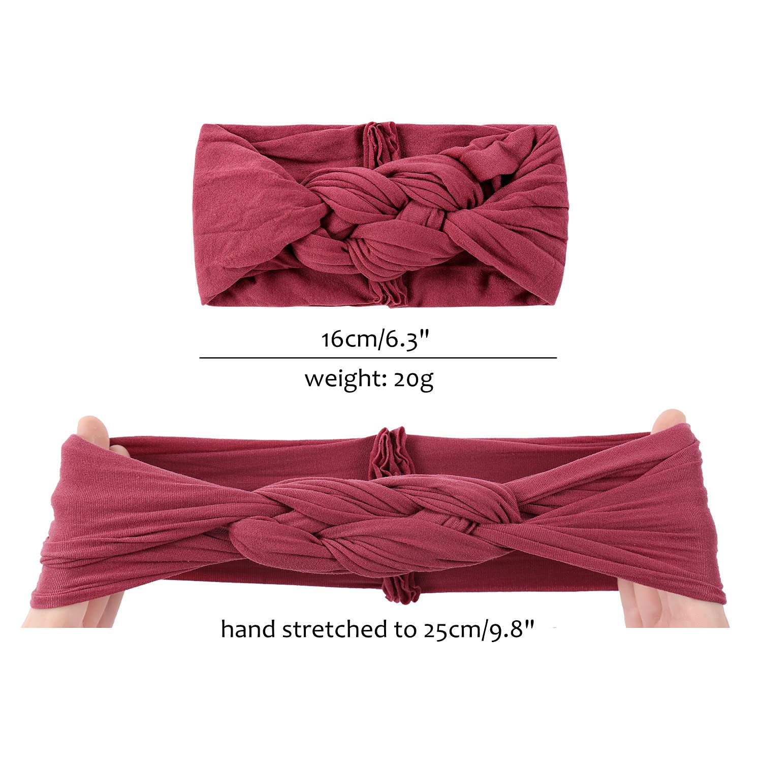 Cinaci army green knotted headband blends with casual looks and comfortable fit.