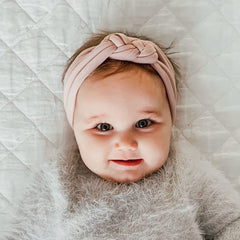 Cinaci knotted headbands pink for cute looks and comfortable all-day wear.