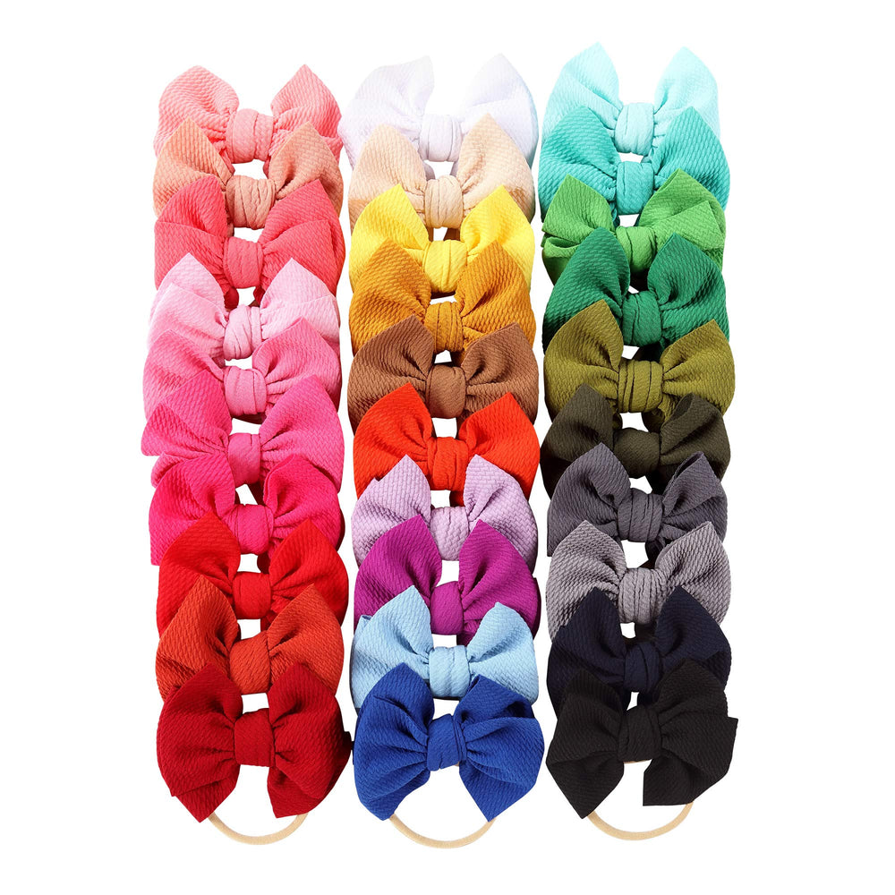 Cinaci 30-pack headbands in bright colors for easy outfit matching.