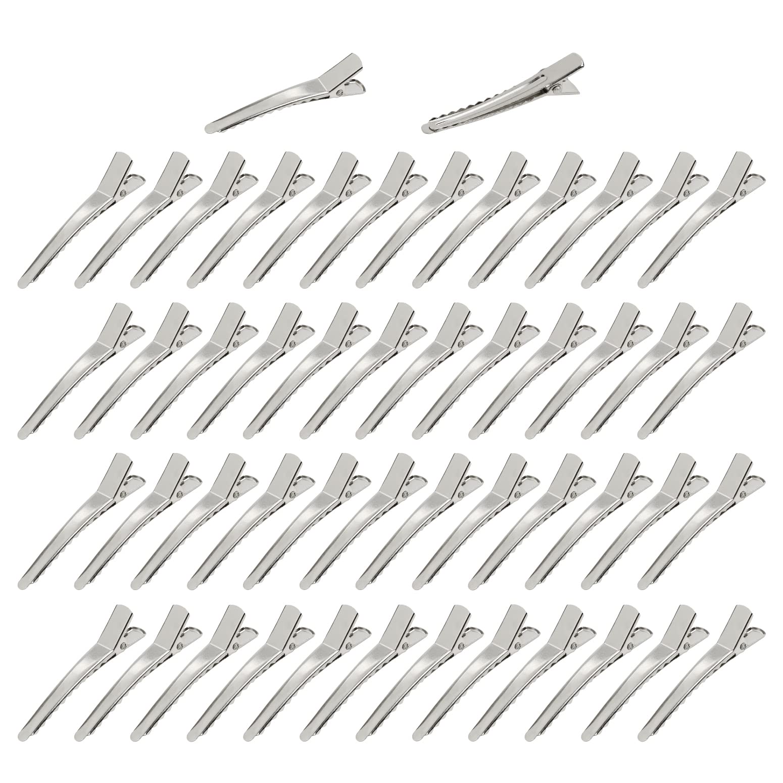 Cinaci 50-pack duckbill clip close-up shows sturdy metal construction.