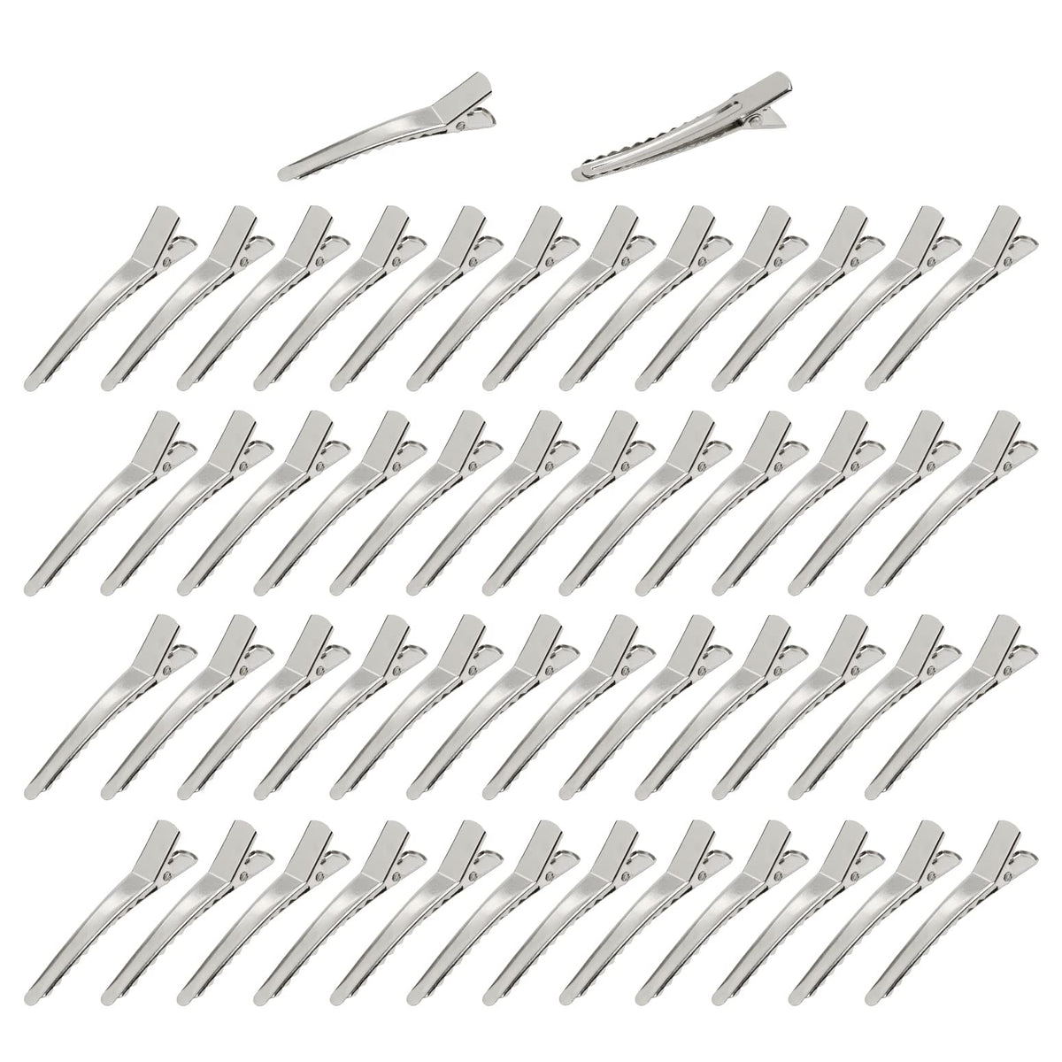 Cinaci 50-pack duckbill clip close-up shows sturdy metal construction.