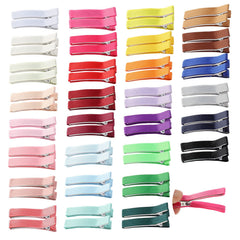 Cinaci 60-pack 2-inch alligator clips in bright colors for easy toddler styling.