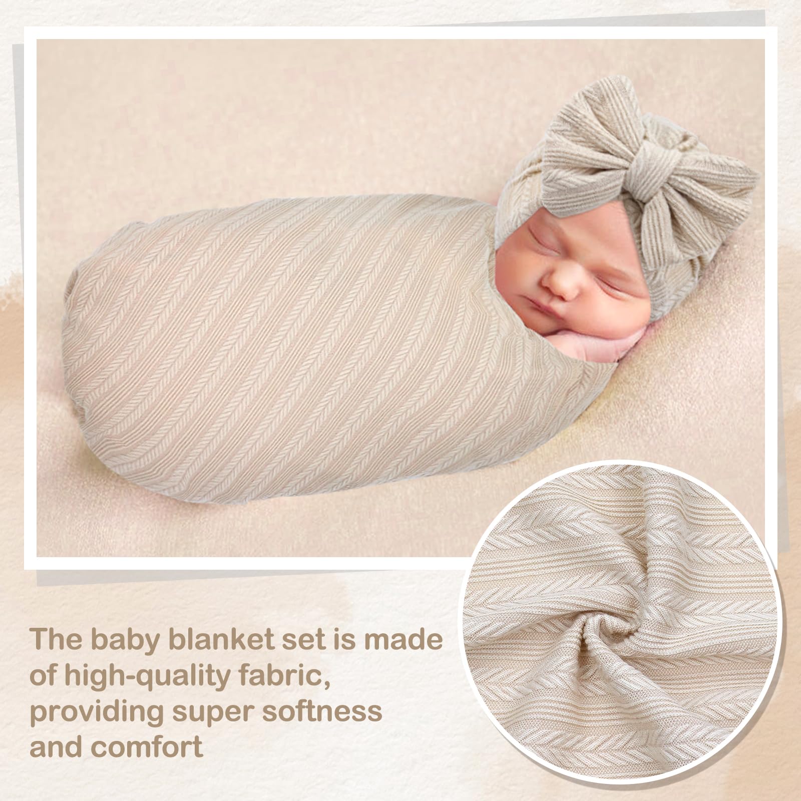 Cinaci baby bow headband offers a cute, stretchy fit for newborn photos